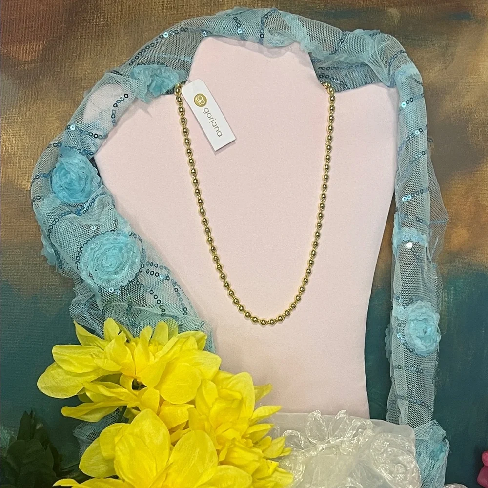 Gorjana Classic Gold Bead Necklace - Picture 4 of 17